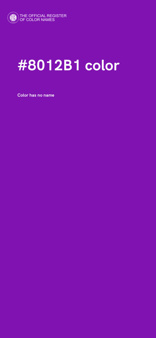 #8012B1 color image