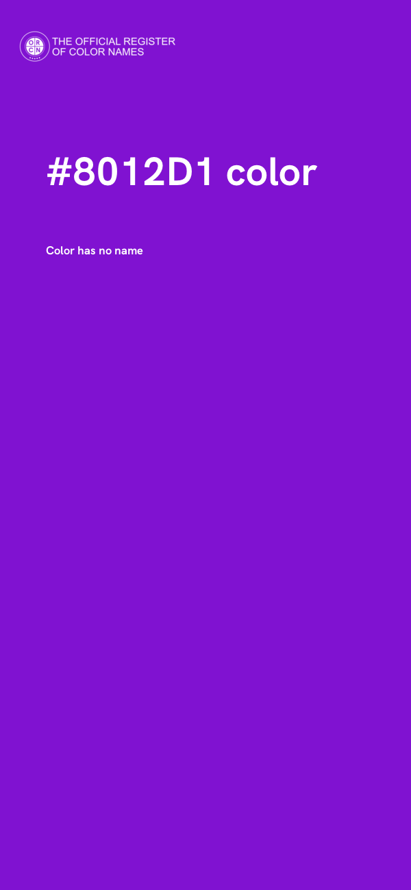 #8012D1 color image