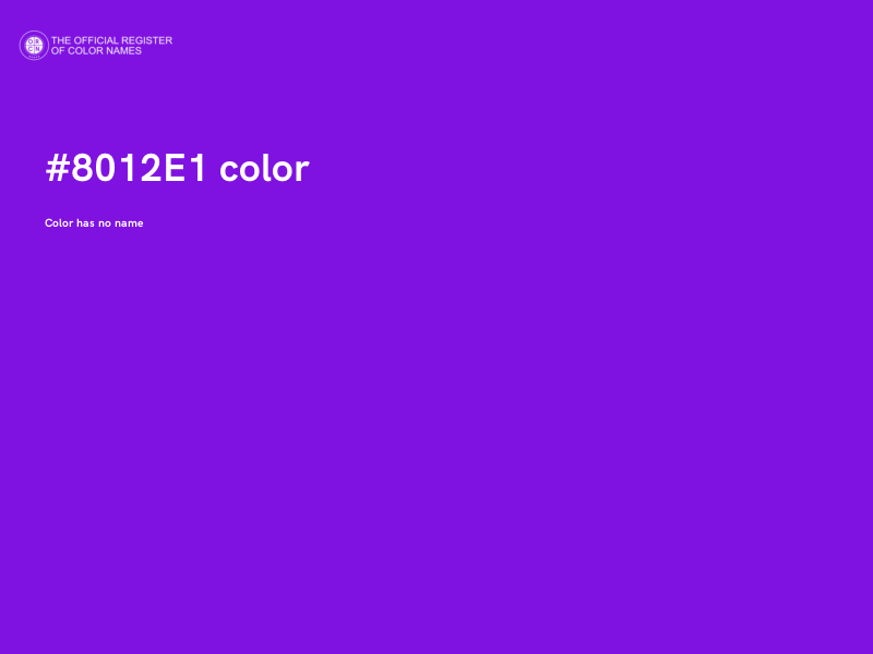#8012E1 color image