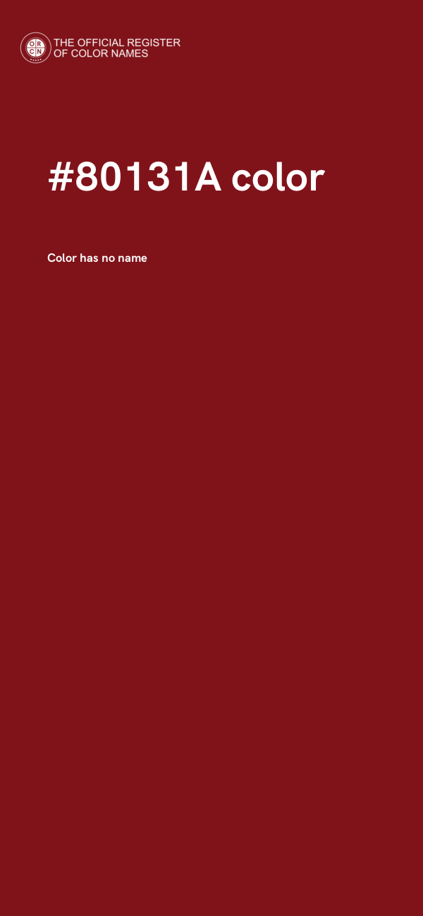 #80131A color image