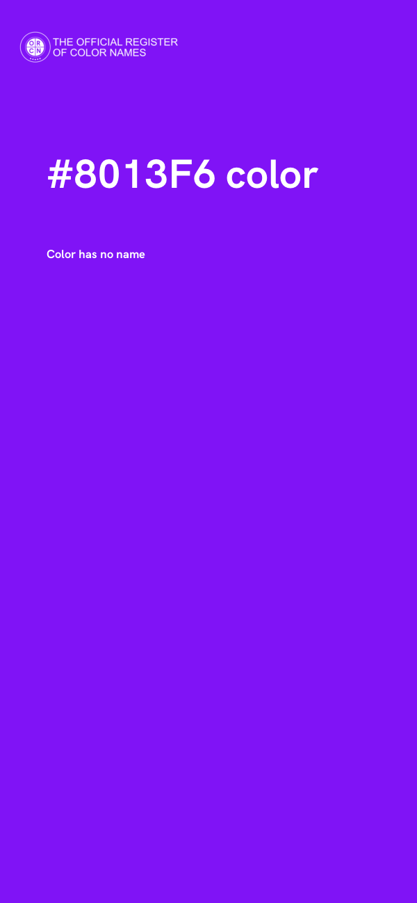 #8013F6 color image