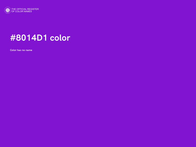 #8014D1 color image