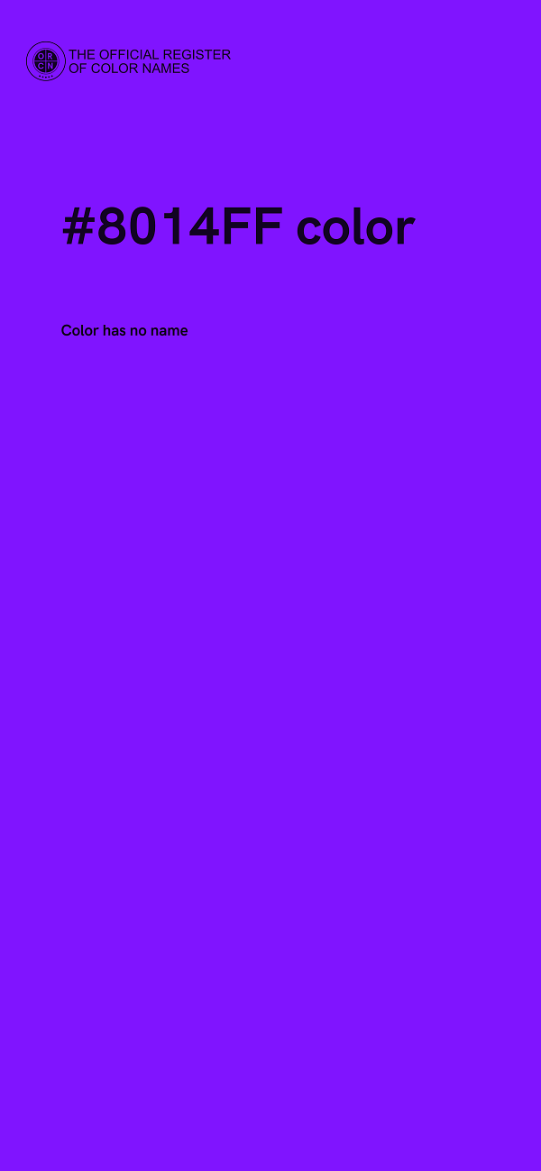 #8014FF color image