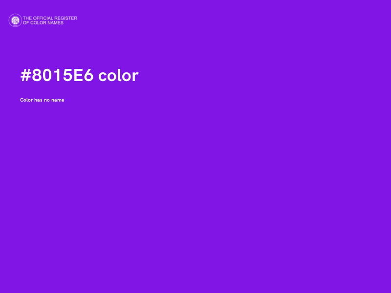 #8015E6 color image