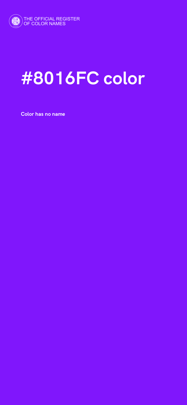#8016FC color image