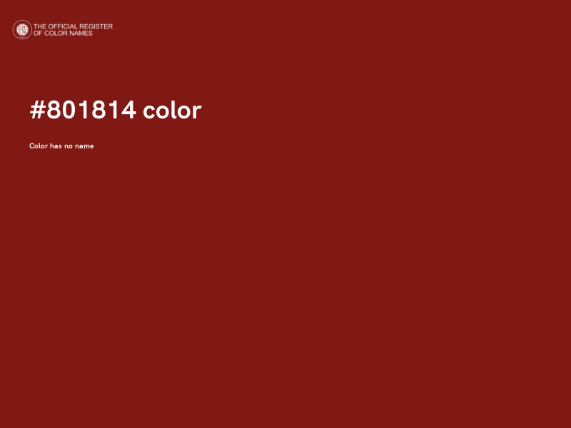 #801814 color image