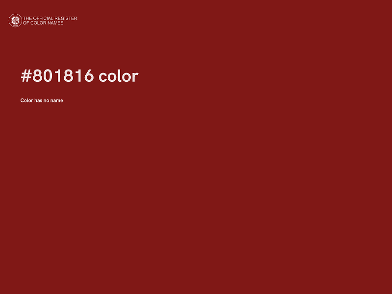#801816 color image
