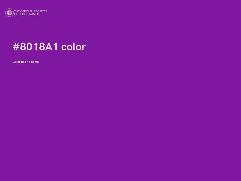 #8018A1 color image