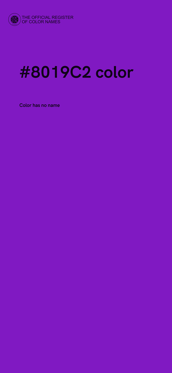 #8019C2 color image