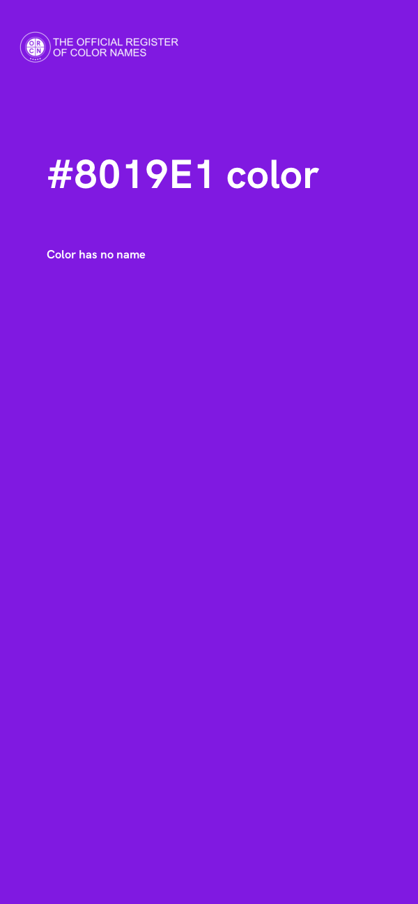 #8019E1 color image
