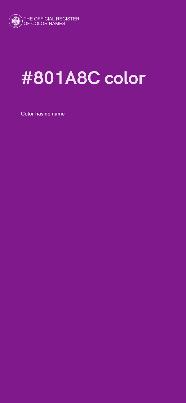 #801A8C color image