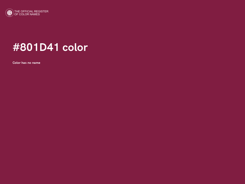 #801D41 color image