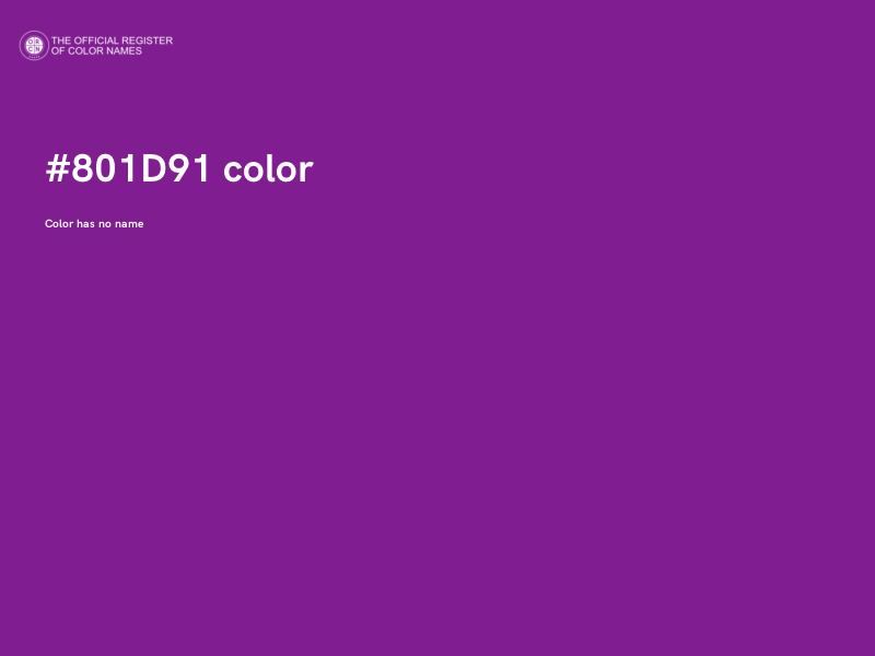 #801D91 color image