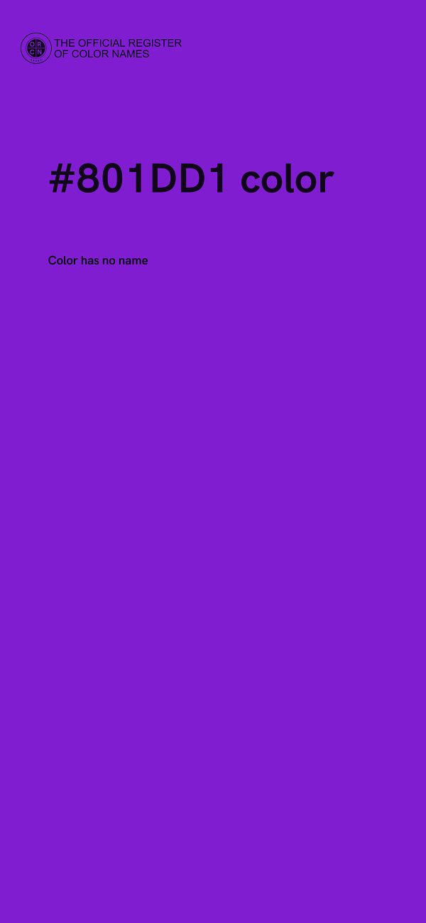 #801DD1 color image