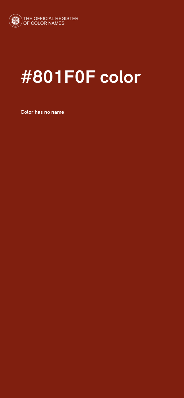 #801F0F color image