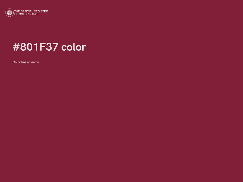 #801F37 color image