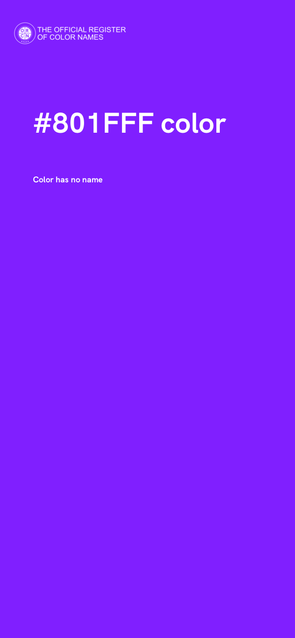 #801FFF color image