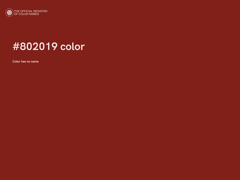 #802019 color image