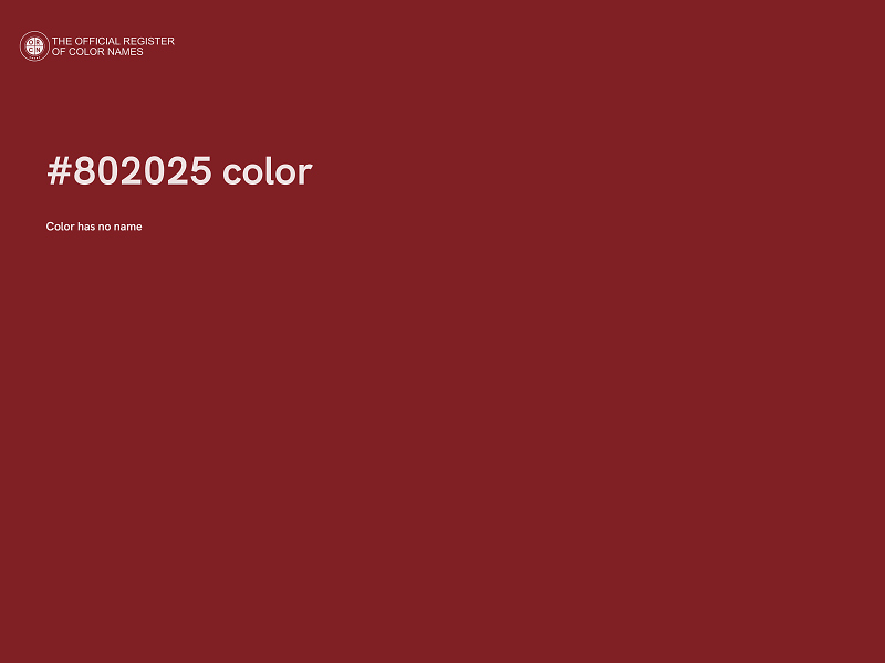 #802025 color image