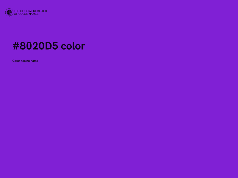 #8020D5 color image