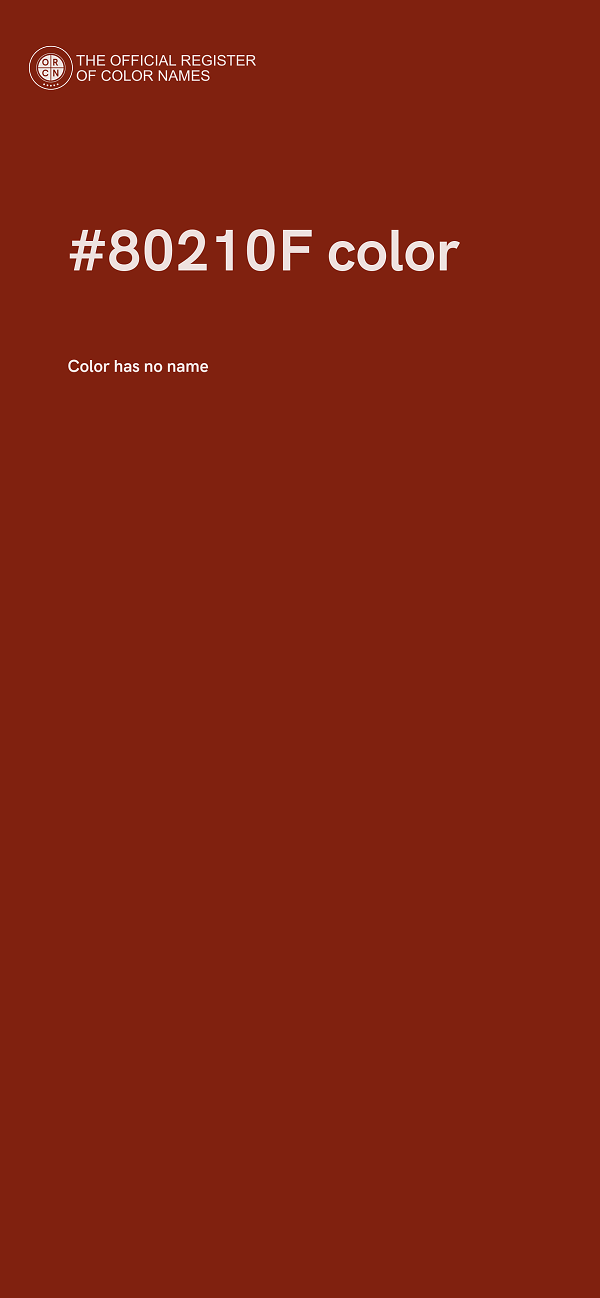 #80210F color image