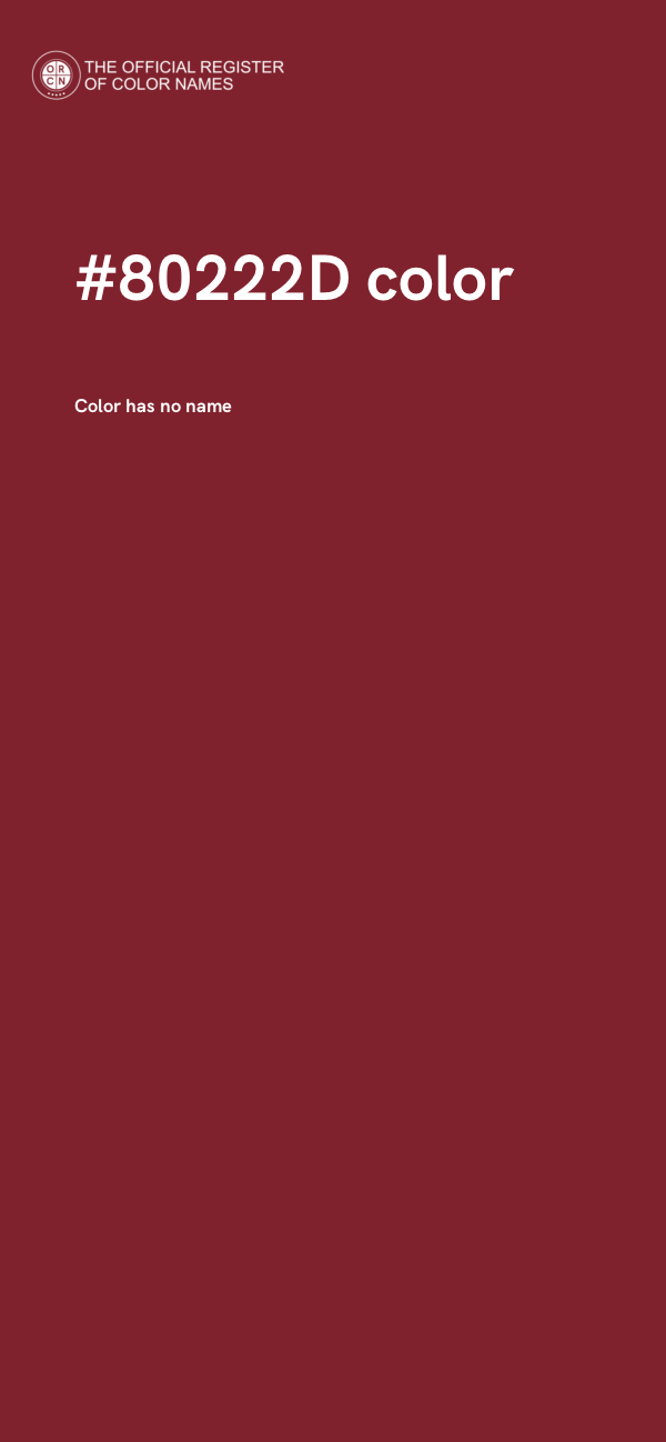 #80222D color image