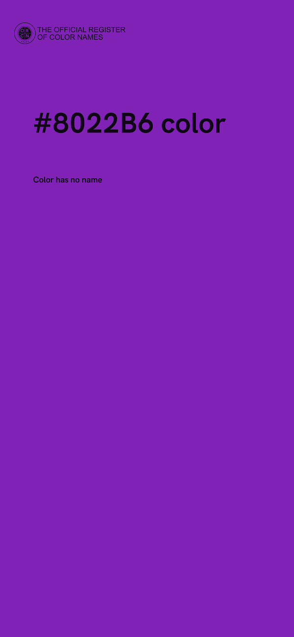 #8022B6 color image