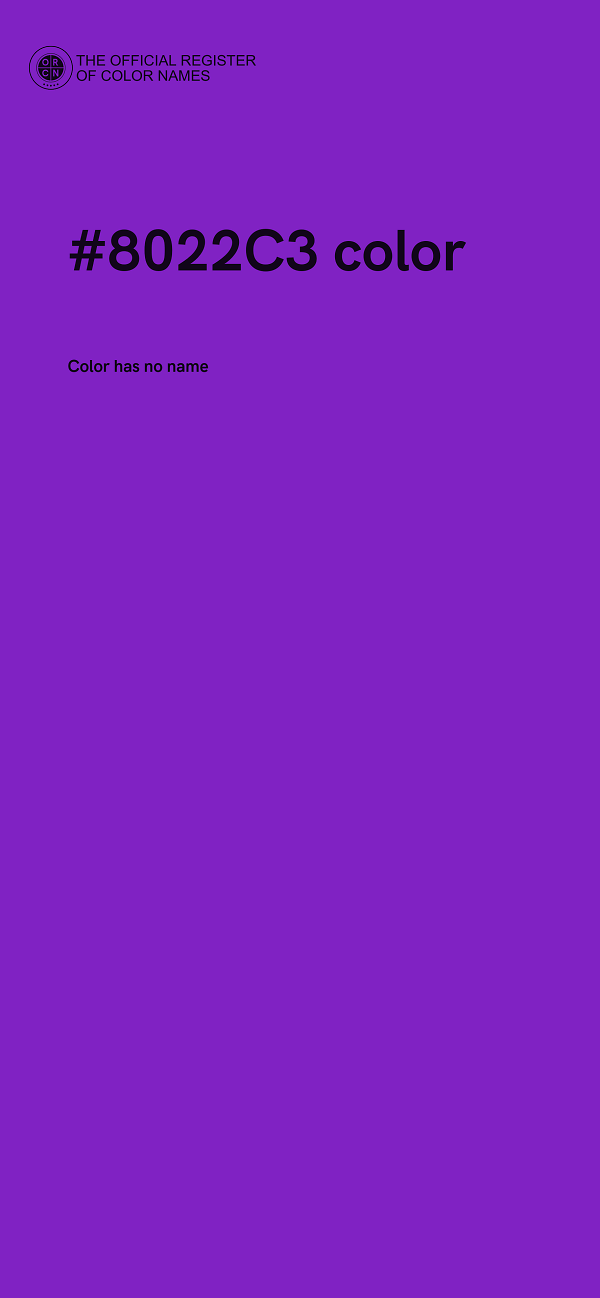 #8022C3 color image