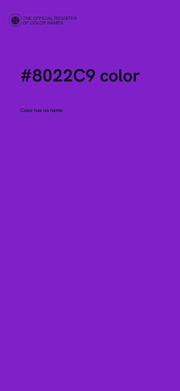 #8022C9 color image