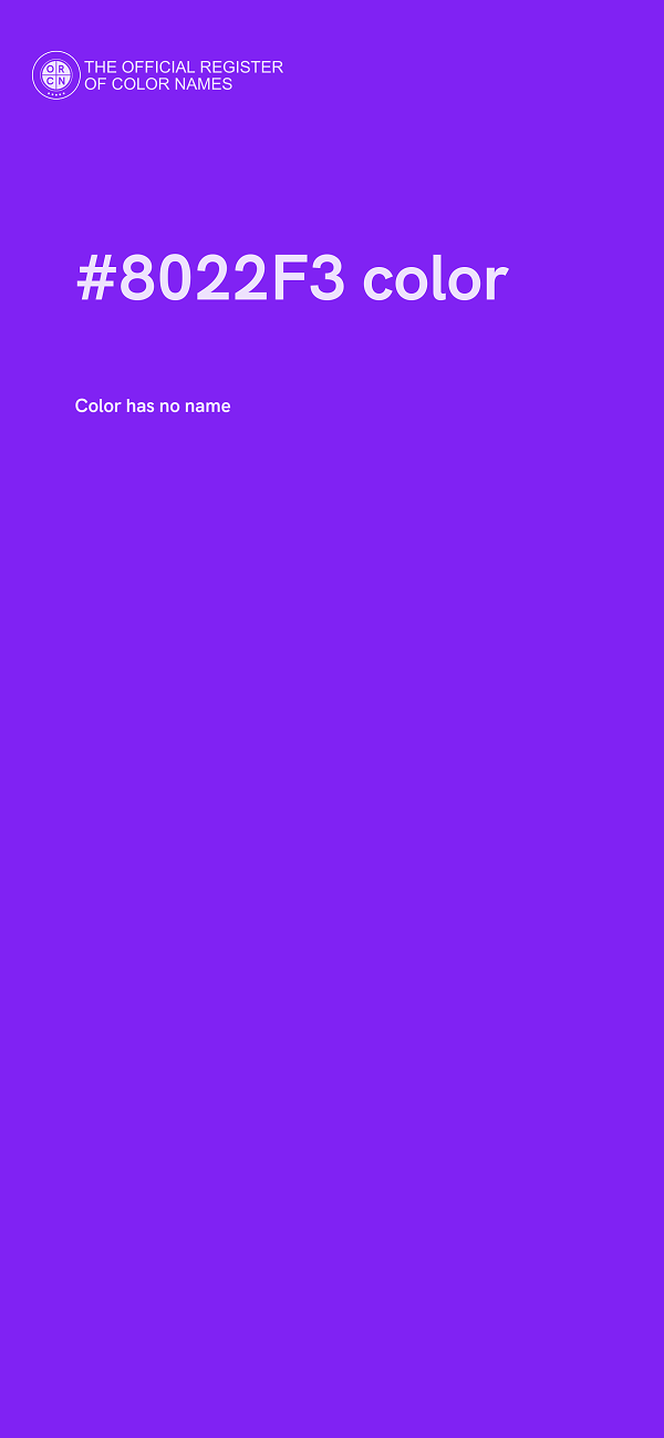 #8022F3 color image