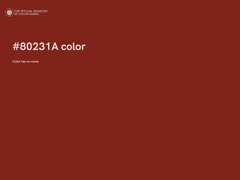#80231A color image