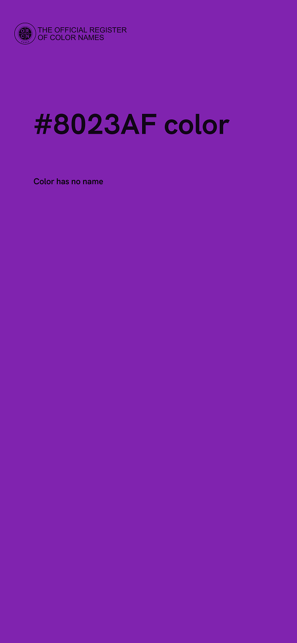 #8023AF color image