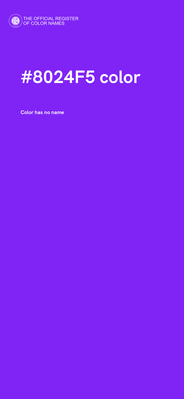 #8024F5 color image