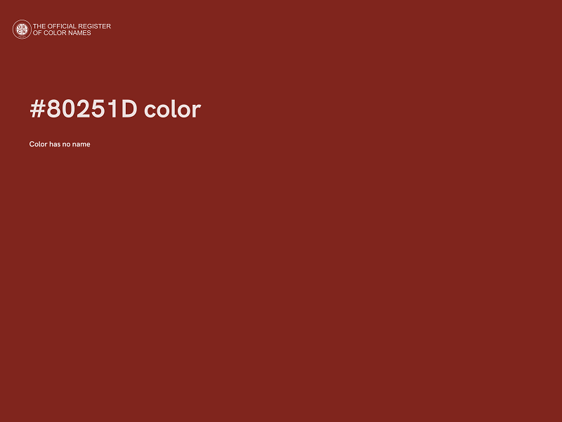 #80251D color image