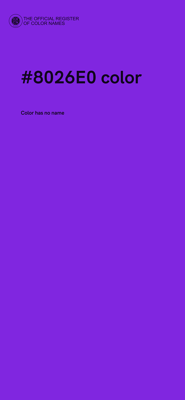 #8026E0 color image