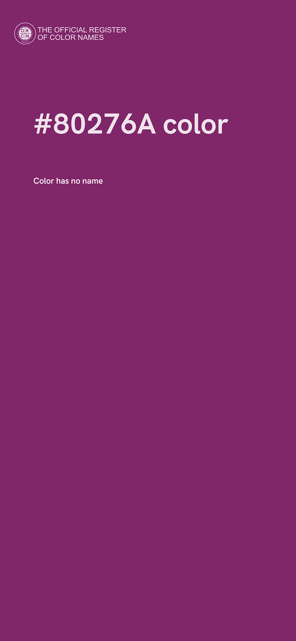 #80276A color image