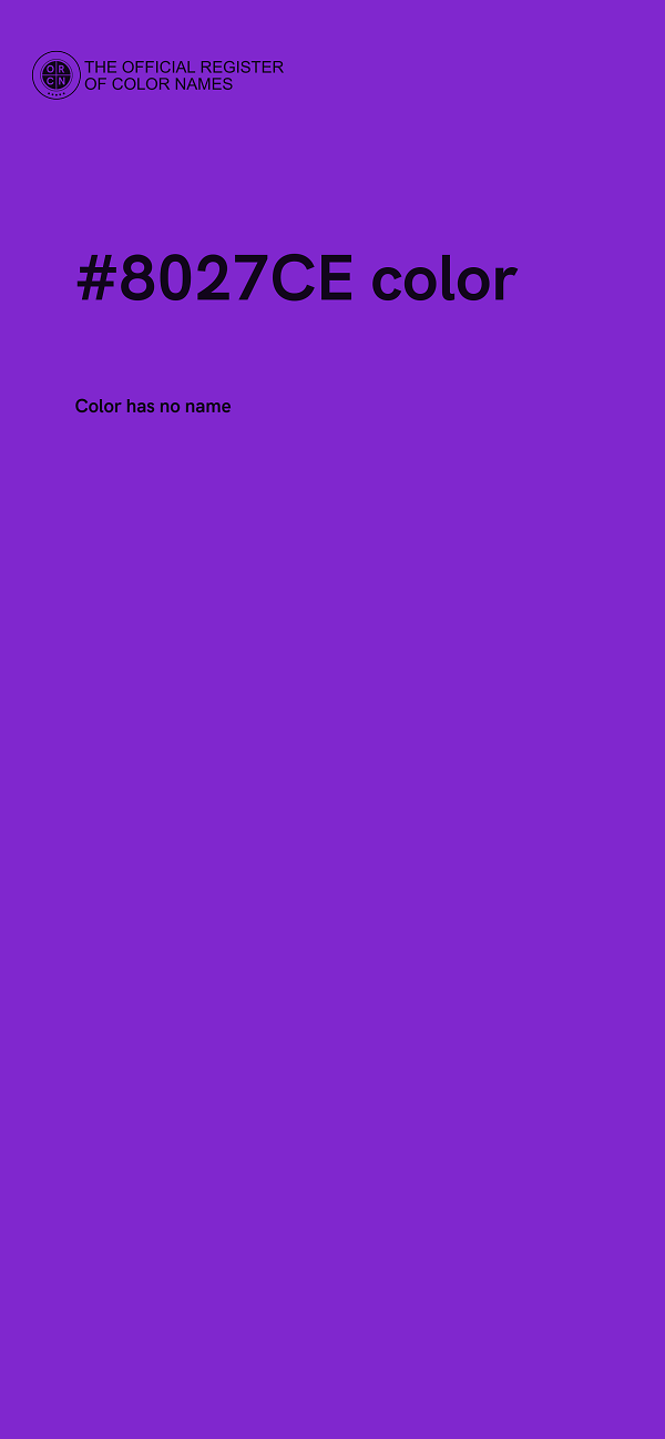 #8027CE color image
