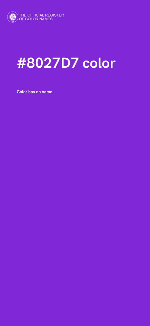#8027D7 color image