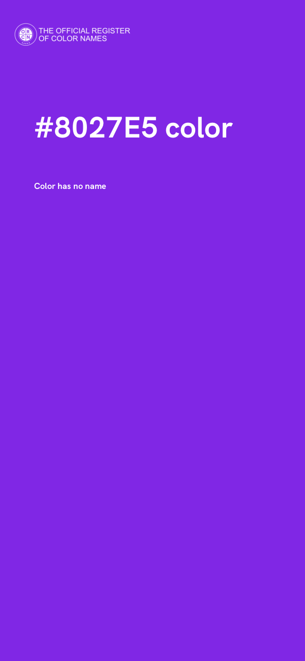 #8027E5 color image