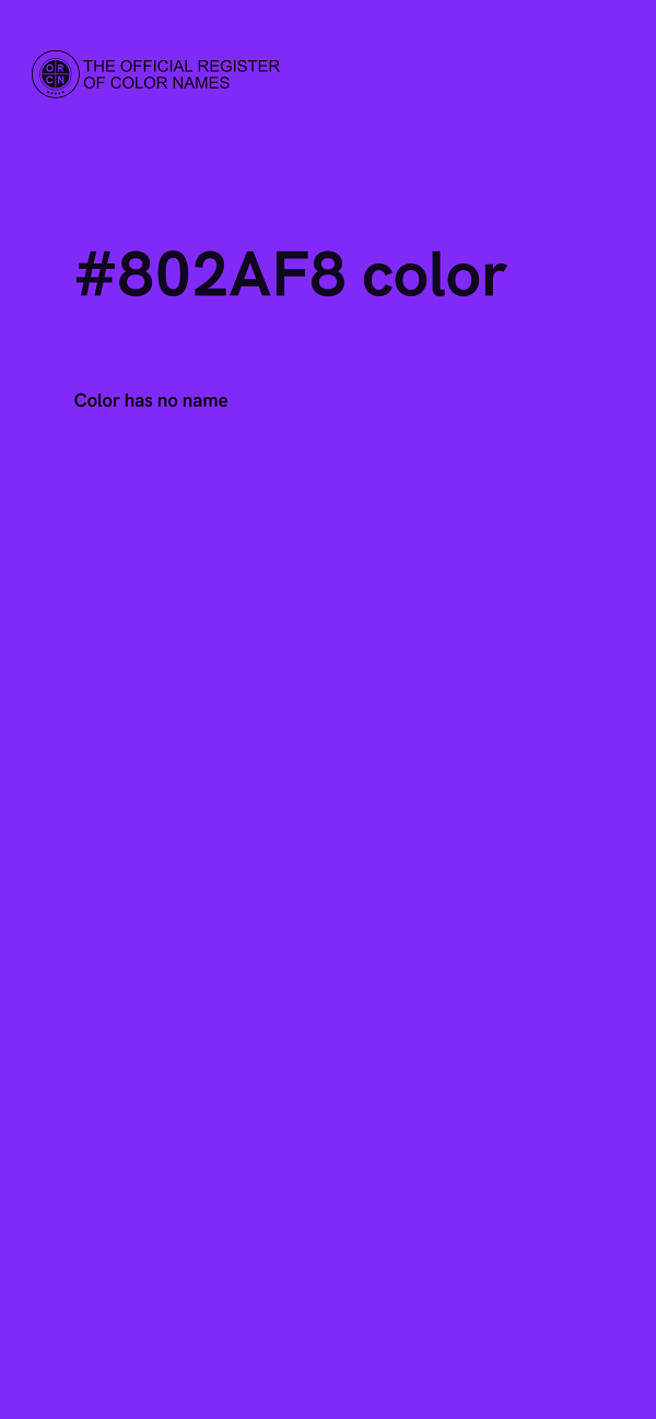 #802AF8 color image