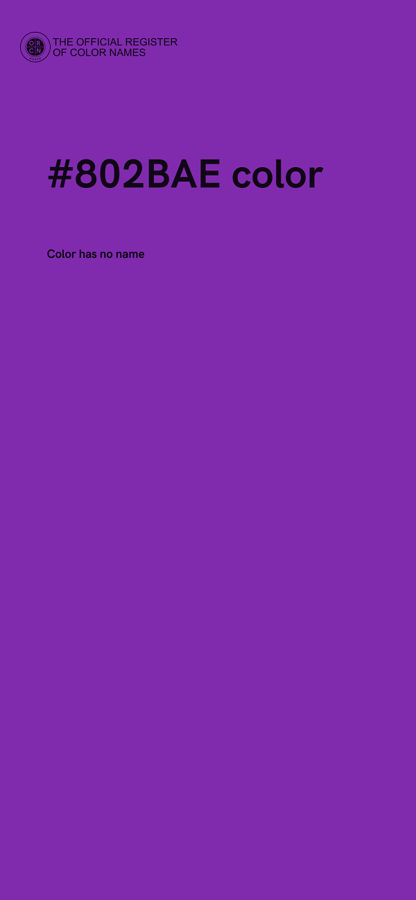 #802BAE color image
