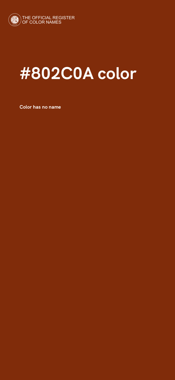 #802C0A color image