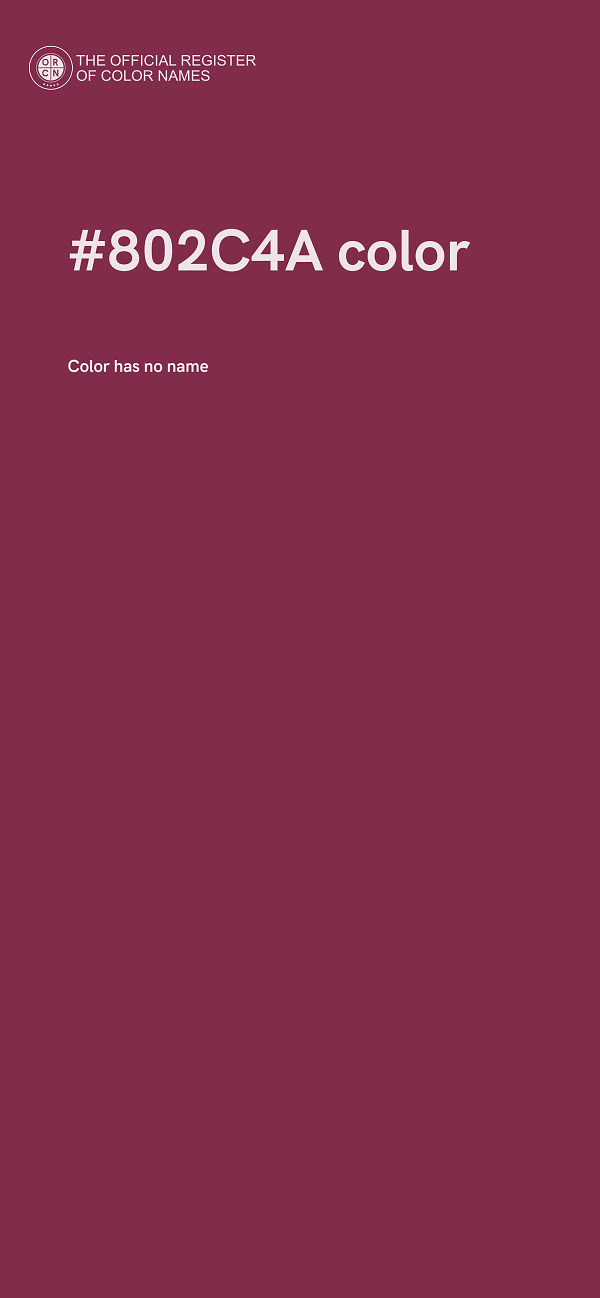 #802C4A color image