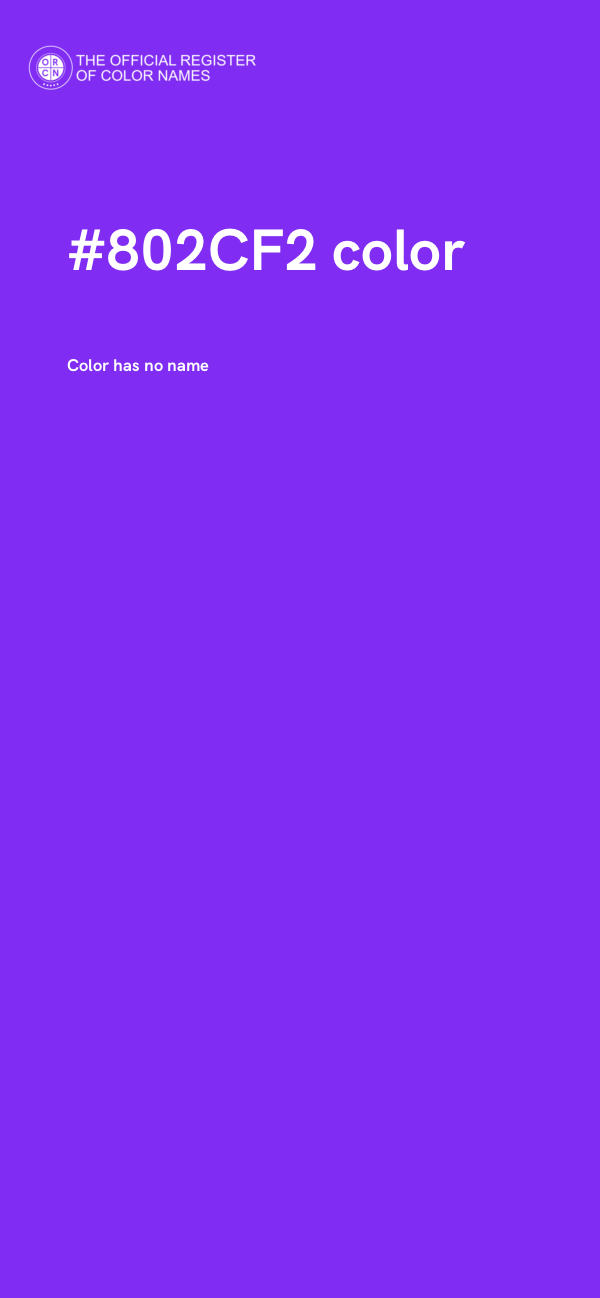 #802CF2 color image