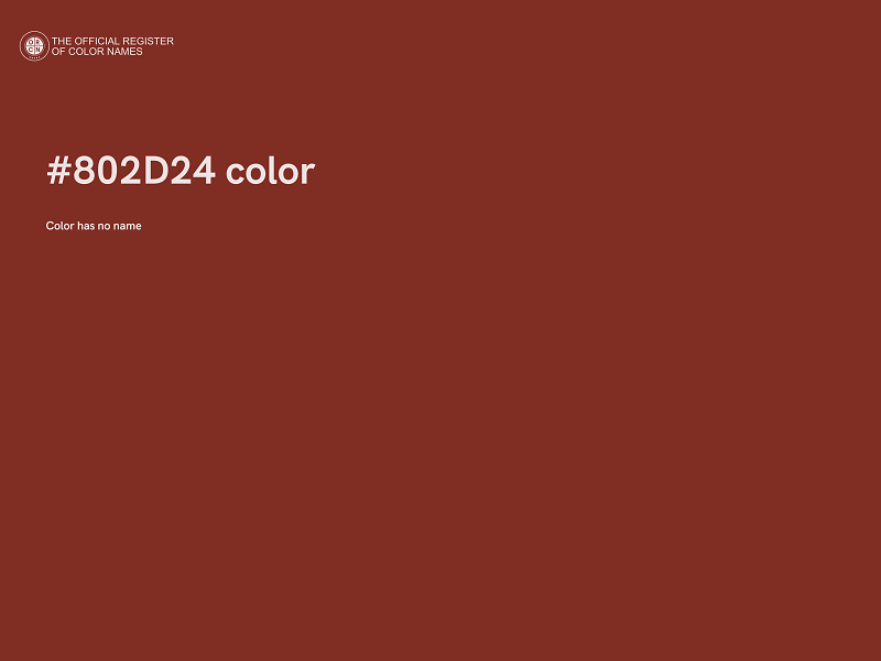 #802D24 color image