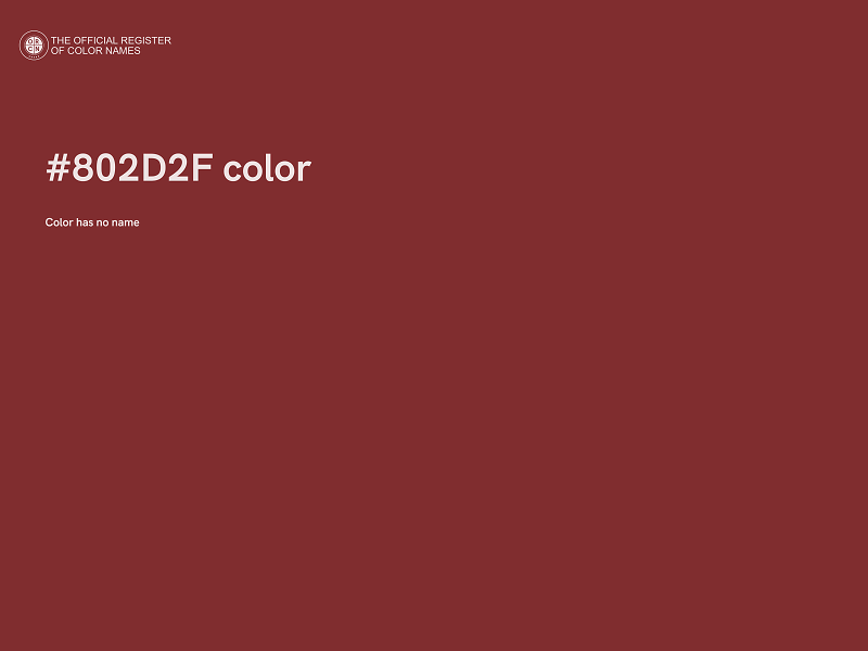 #802D2F color image