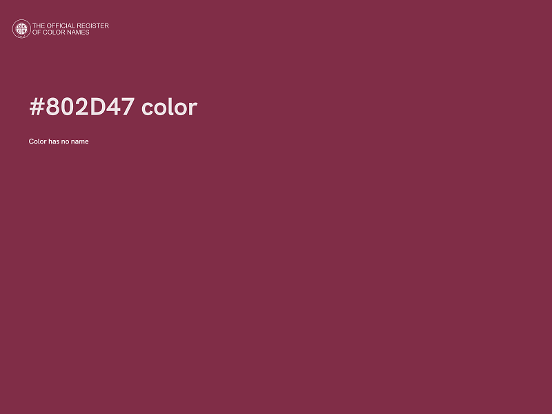 #802D47 color image