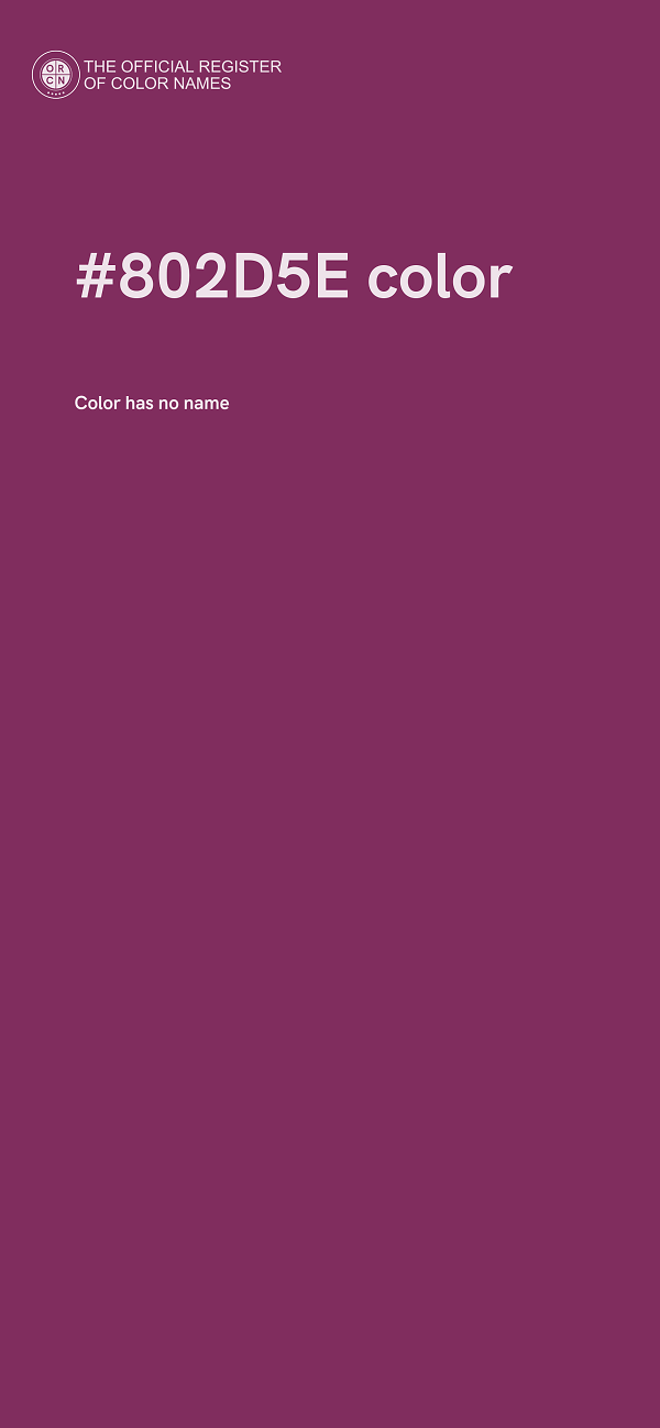 #802D5E color image