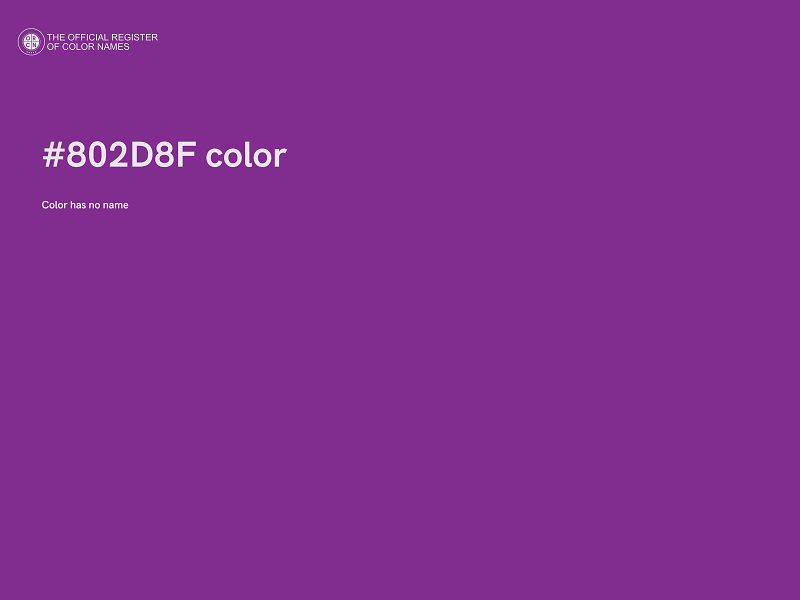 #802D8F color image