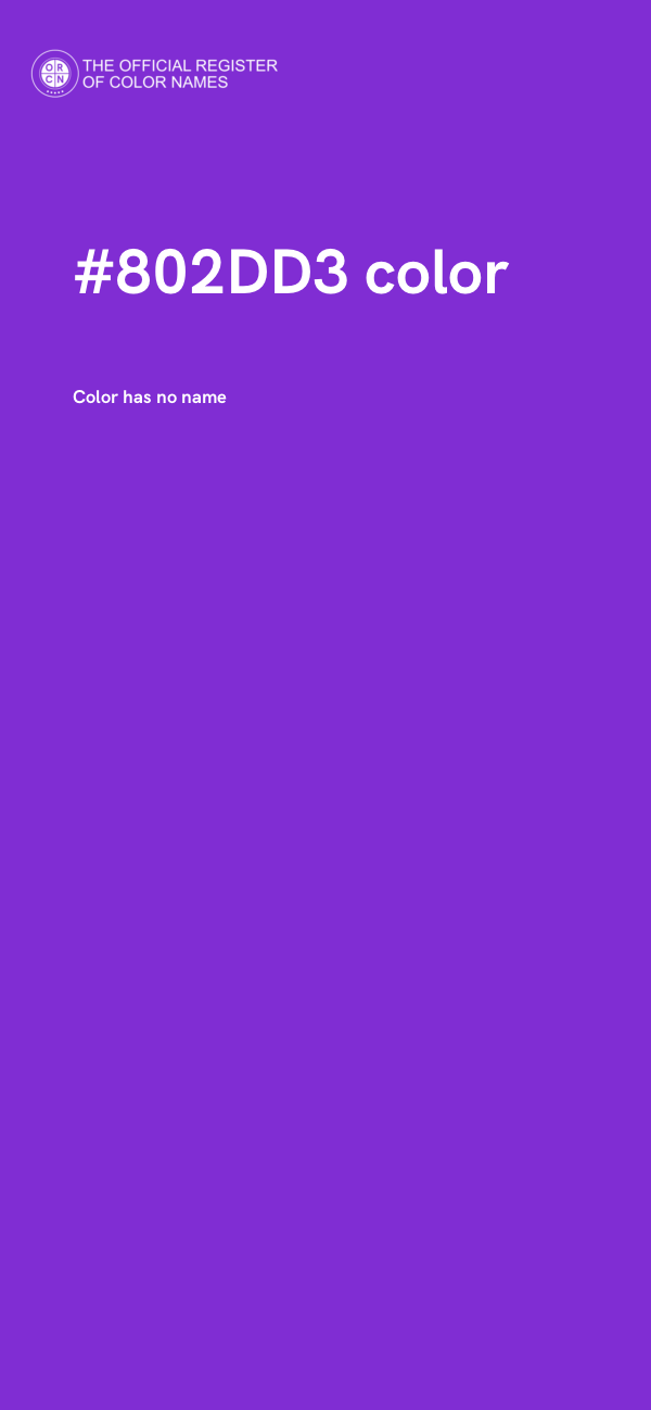 #802DD3 color image